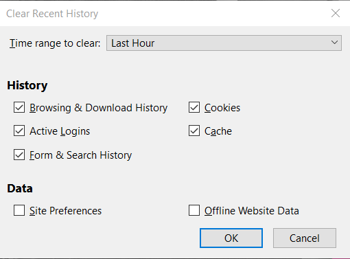 Clearing Your Browser's Cache and Cookies